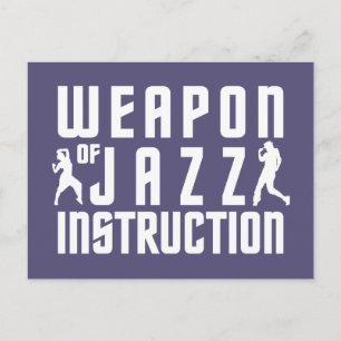 Jazz Instruction Custom Postcard Postkarte