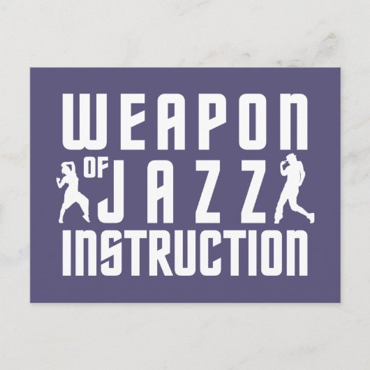 Jazz Instruction Custom Postcard Postkarte (Vorderseite)