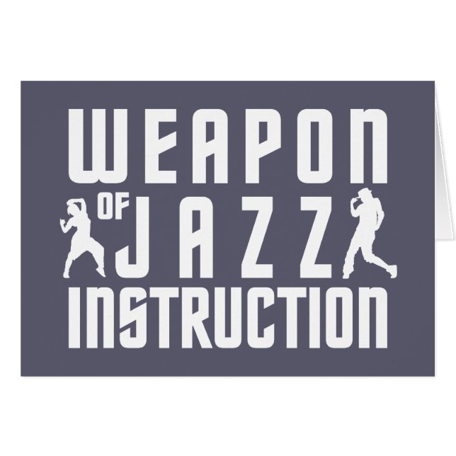 Jazz Instruction - Grußkarten (Vorderseite (Horizontal))