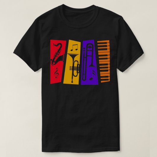 Jazz Instruments T-Shirt (Design vorne)