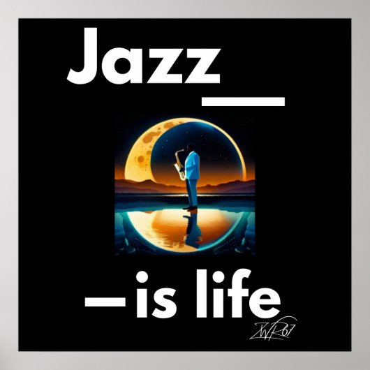 Jazz ist das Liveplakat Poster (Vorne)
