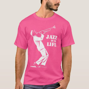 Jazz ist mein Life Trumpet Musiker Jazz Fan Soul J T-Shirt