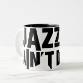 JAZZ IST NICHT TOTE UmgriffsTasse Zweifarbige Tasse (Vorderseite Links)