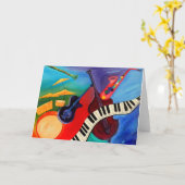 Jazz It Abstrakt Greetingcard Karte (Gelbe Blume)