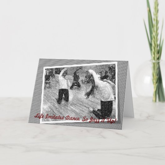 Jazz-it-Up-Grußkarte Karte (Vorderseite)