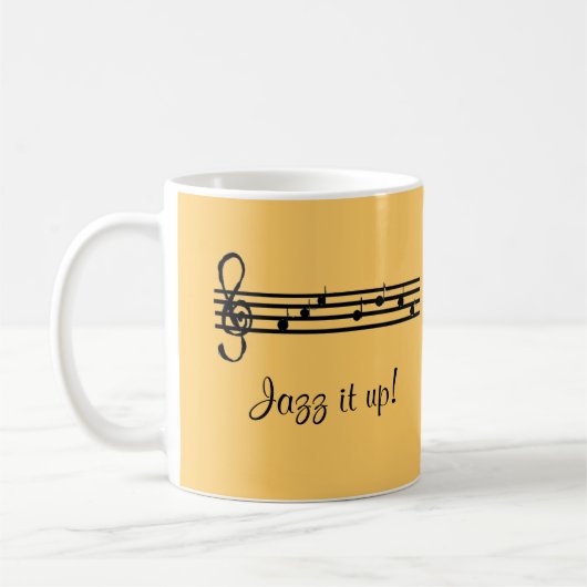 Jazz it Up Musical Design Kaffeetasse (Links)