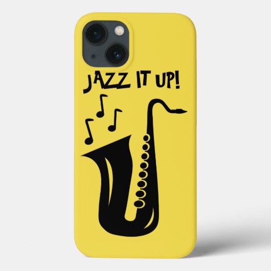 Jazz it up saxophone Iphone 13 case (Rückseite)