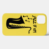 Jazz it up saxophone Iphone 13 case (Rückseite (Horizontal))