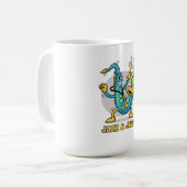 Jazz & Java Lustige Saxophon-Kaffeetassen  | Jazz  Kaffeetasse (Vorderseite Links)