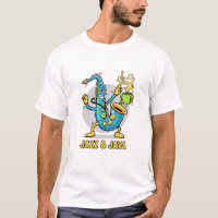 Jazz & Java Lustiges Saxophon Kaffee T-Shirt | Jaz