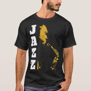 Jazz Jazz Musik Saxophon Saxophonistische Musik T-Shirt