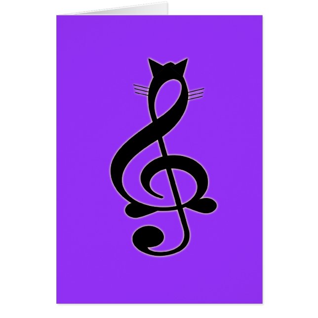 Jazz-Katzen-Karte (Vorne)
