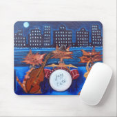 Jazz-Katzen-Mausunterlage Mousepad (Mit Mouse)