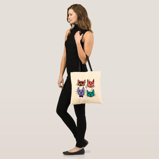 Jazz-Katzen-Taschen-Tasche Tragetasche (Vorderseite (Model))