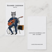 Jazz-Katzen-Visitenkarte Visitenkarte (Vorne/Hinten)