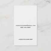 Jazz-Katzen-Visitenkarte Visitenkarte (Rückseite)