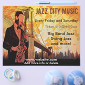 Jazz-Konzert-Musik-Poster Flyer (Einzeln)