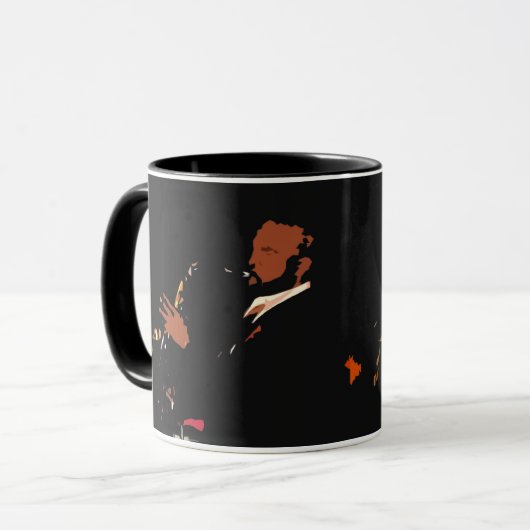 Jazz-Künstler-Kaffee-Tasse Tasse (Vorderseite Links)