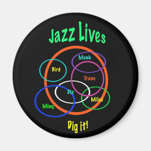 Jazz-Leben Magnet