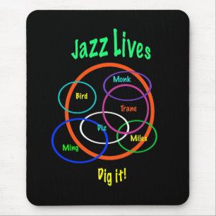 Jazz-Leben Mousepad