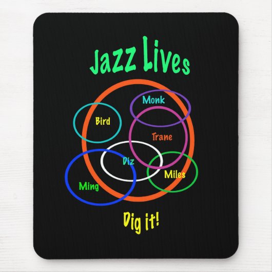 Jazz-Leben Mousepad (Vorne)