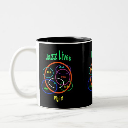 Jazz-Leben Zweifarbige Tasse (Links)