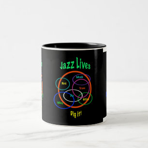 Jazz-Leben Zweifarbige Tasse