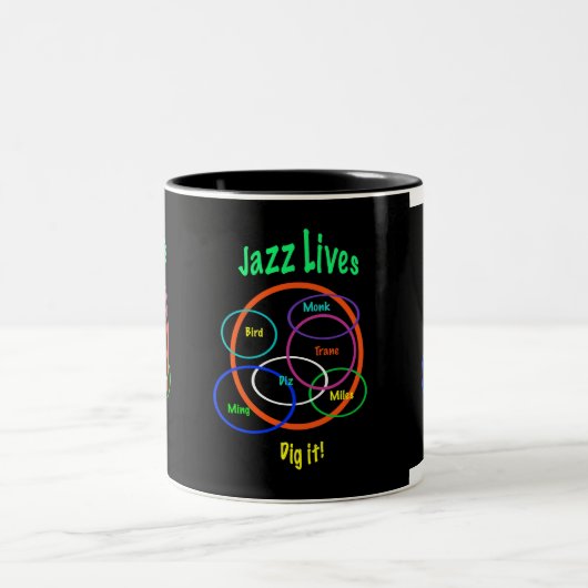 Jazz-Leben Zweifarbige Tasse (Mittel)