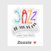 Jazz Lettering Sticker (Blatt)