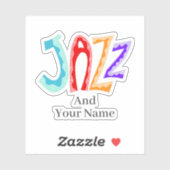 Jazz Lettering Sticker (Blatt)