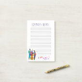 Jazz Lick Inspiriert "Note" Pad mit Musikerinnen Post-it Klebezettel (Auf Schreibtisch)