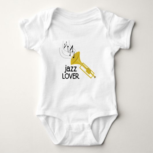 Jazz Lover Baby Strampler (Vorderseite)
