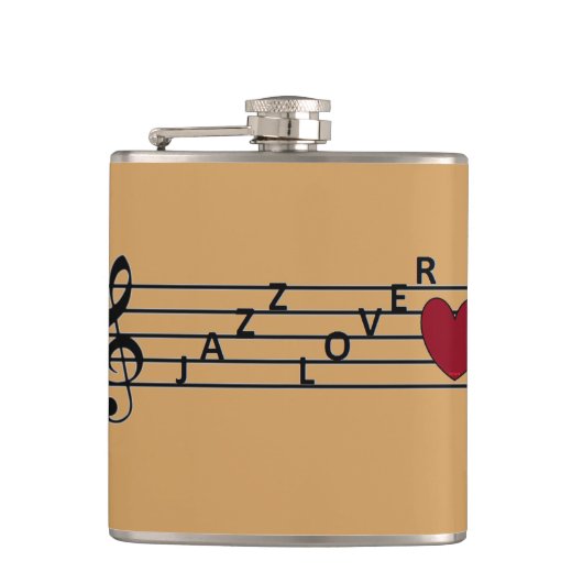 Jazz Lover Flask Flachmann (Vorderseite)