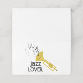 Jazz Lover Platzkarte (Außenseite Aufgefaltet)
