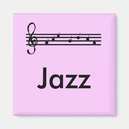 Jazz Lovers Lila Magnet (Vorne)