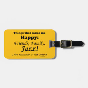 Jazz macht mich glücklich gepäckanhänger