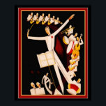 "Jazz Maestro" Art Deco Print 16 x 20 Poster<br><div class="desc">Nice Art Deco Print mit dem Titel "Jazz Maestro"</div>