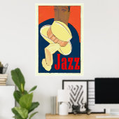 Jazz Man mit Gelbhut Poster (Heimbüro)