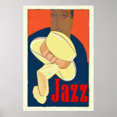 Jazz Man mit Gelbhut Poster (Vorne)