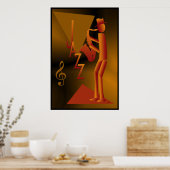 Jazz Man Poster Print (Küche)