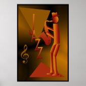 Jazz Man Poster Print (Vorne)