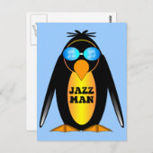 Jazz Man Postkarte (Vorne/Hinten)