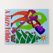 Jazz Man Weihnachtsstil Puzzle (Horizontal)