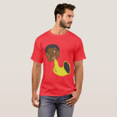 Jazz-Mann mit Saxophon T-Shirt (Vorne ganz)