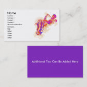 Jazz-Mann-Saxophon-Visitenkarte Visitenkarte (Vorne/Hinten)