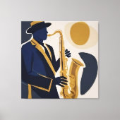 Jazz-Melodie Leinwanddruck (Vorderseite)