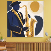 Jazz-Melodie Leinwanddruck (Insitu (Wohnzimmer))