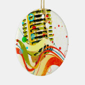 Jazz Microphone Poster Keramikornament (Rechts)