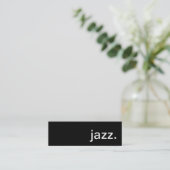Jazz Mini Visitenkarte (Stehend Vorderseite)