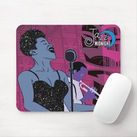 Jazz Mitternacht-Mauspad Mousepad (Mit Mouse)
